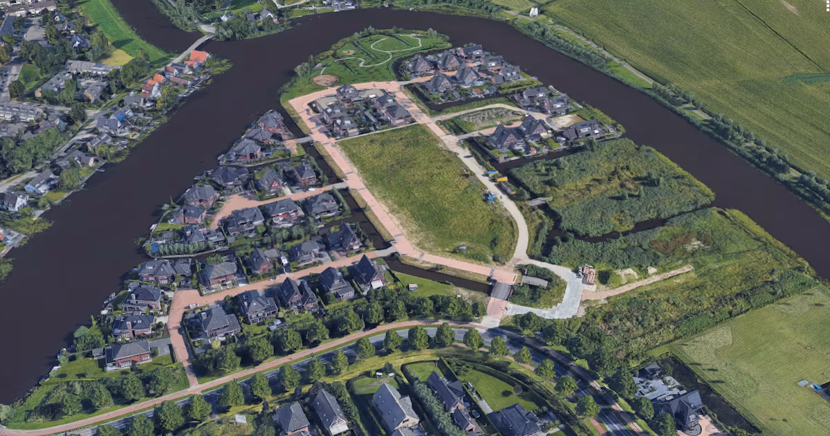 Dronebeeld overzicht Waterhoven